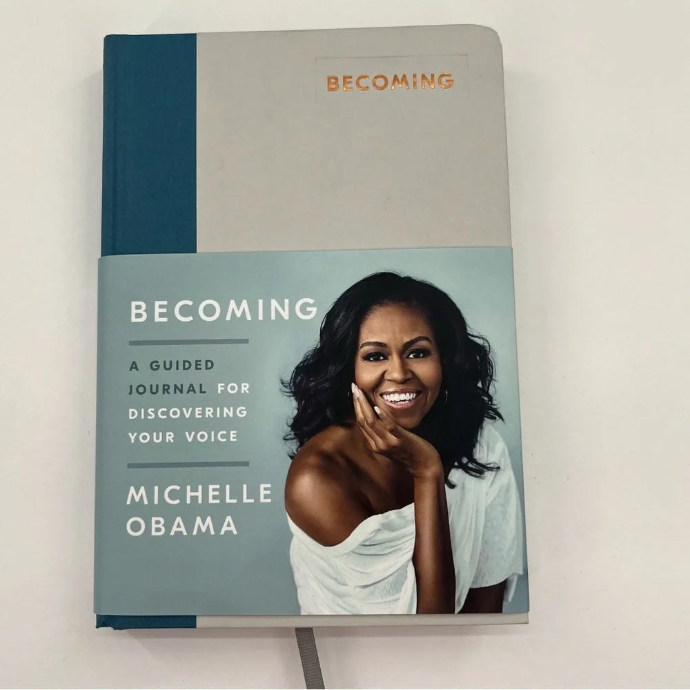 NWT Journal Book Becoming By Michelle Obama Guided Journal Diary - Picture 3 of 6